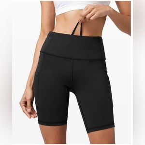 Lululemon Fast and Free High-Rise Shorts with pockets 8’’